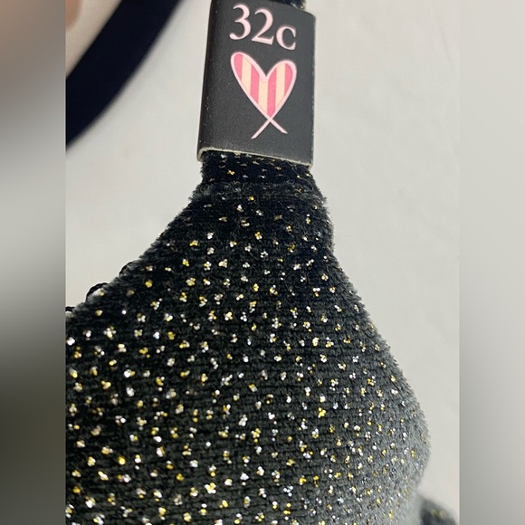 NEW Victoria’s Secret Velvet Shimmer Long Line Bustier Bra Sz 32C - Picture 4 of 7